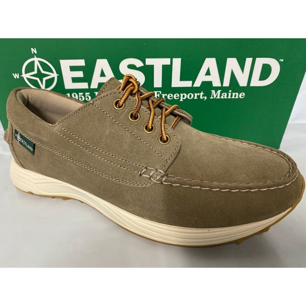 Eastland Jayden 1955 Men Khaki Suede Moc Toe Casual Shoe Sz 10 New